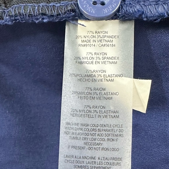 EP New York Navy Women's Pull On Magic Trousers Ankle Pants Size M - Picture 15 of 15